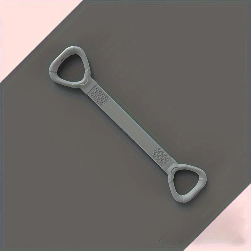 TBF Home fitness grey figure 8 resistance band for arm and back strengthening, posture support, and mobility.