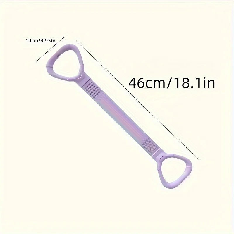 TBF Home fitness purple figure 8 resistance band for arms and back strengthening, posture support, and mobility.