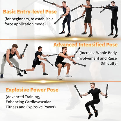 TBF Home fitness ropeless battle ropes for full-body workouts, HIIT, and strength training. Features comfortable grips and durable construction.