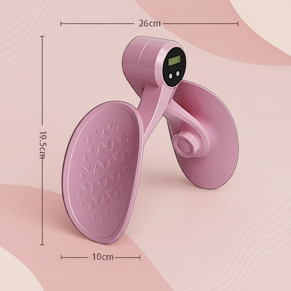 TBF Home fitness pink thigh master with digital counter for lower body workouts